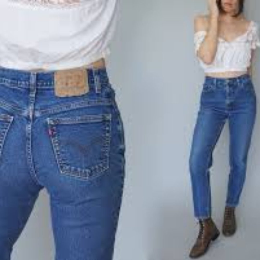 Levi's 550 Straight Leg Mom Jean Hi-Rise Sz 35x34